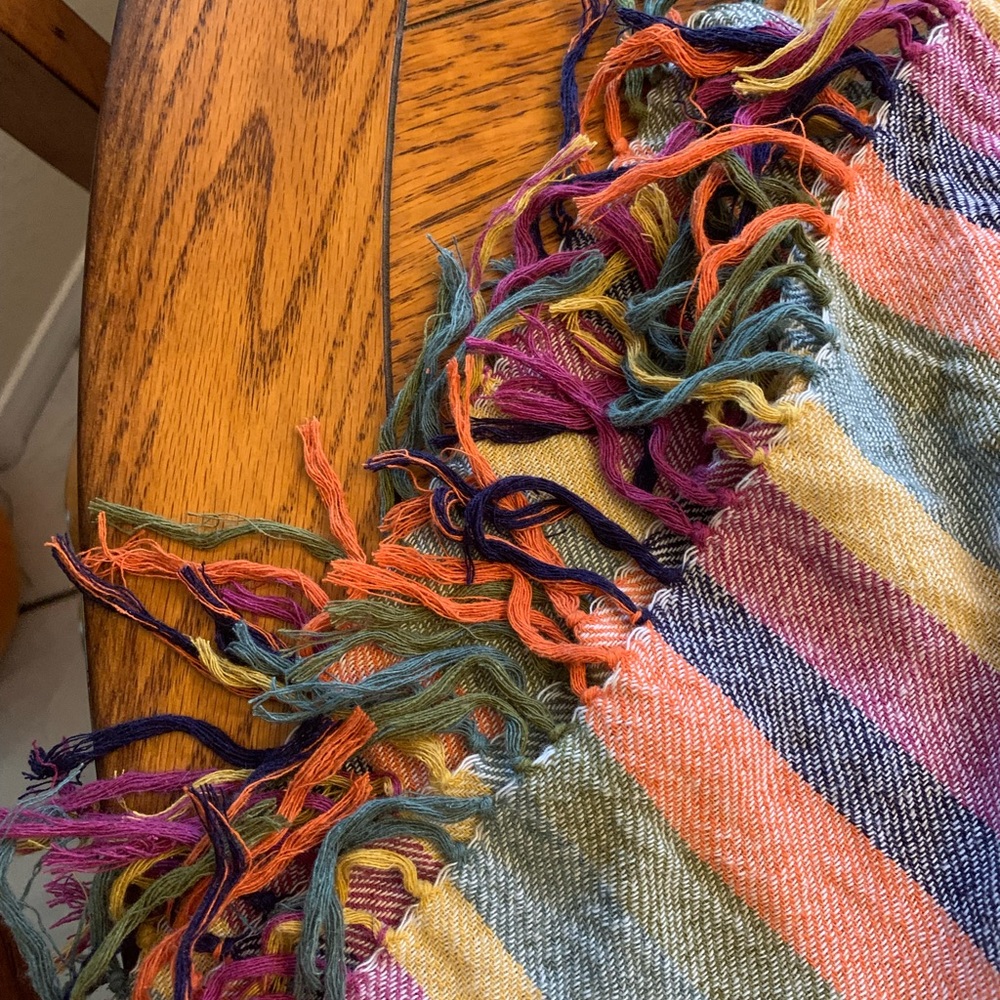 Multi-Colored Shawl/Wrap/Cape - Picture 5 of 10